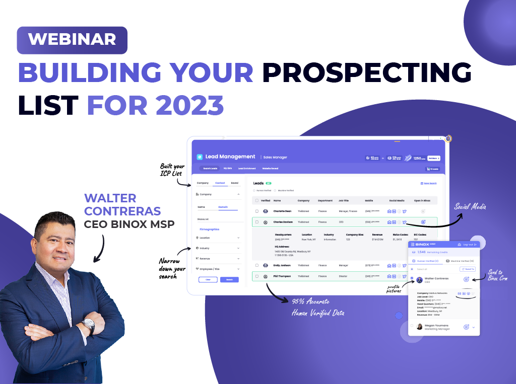 Building your Prospecting List for 2023